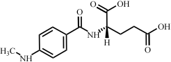 <br/>甲氨蝶呤EP杂质L(N-(4-甲基氨基苯甲酰基)-L-谷氨酸)