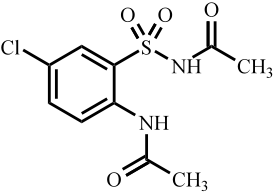 氢氯噻嗪相关化合物(N'-(2-乙酰基氨磺酰基-4-氯苯基)乙酰胺)