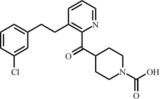 4-[[[3- [2-(3-氯苯基)乙基] -2-吡啶基]羰基] -1-哌啶甲酸
