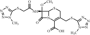 S-癸酰基甲基-S-(1-甲基-1H-四唑-5-基)头孢美唑