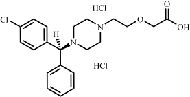 (S) -西替利嗪二盐酸(左旋西替利嗪S-异构体二盐酸)