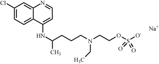 羟基氯喹EP杂质B钠盐(羟基氯喹O-硫酸钠盐)