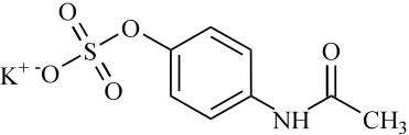 对乙酰氨基酚硫酸钾盐